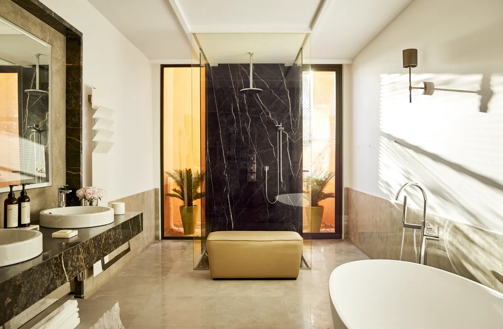 Not exactly our bathroom as this is a photo of the King Bed but still there was a double vanity