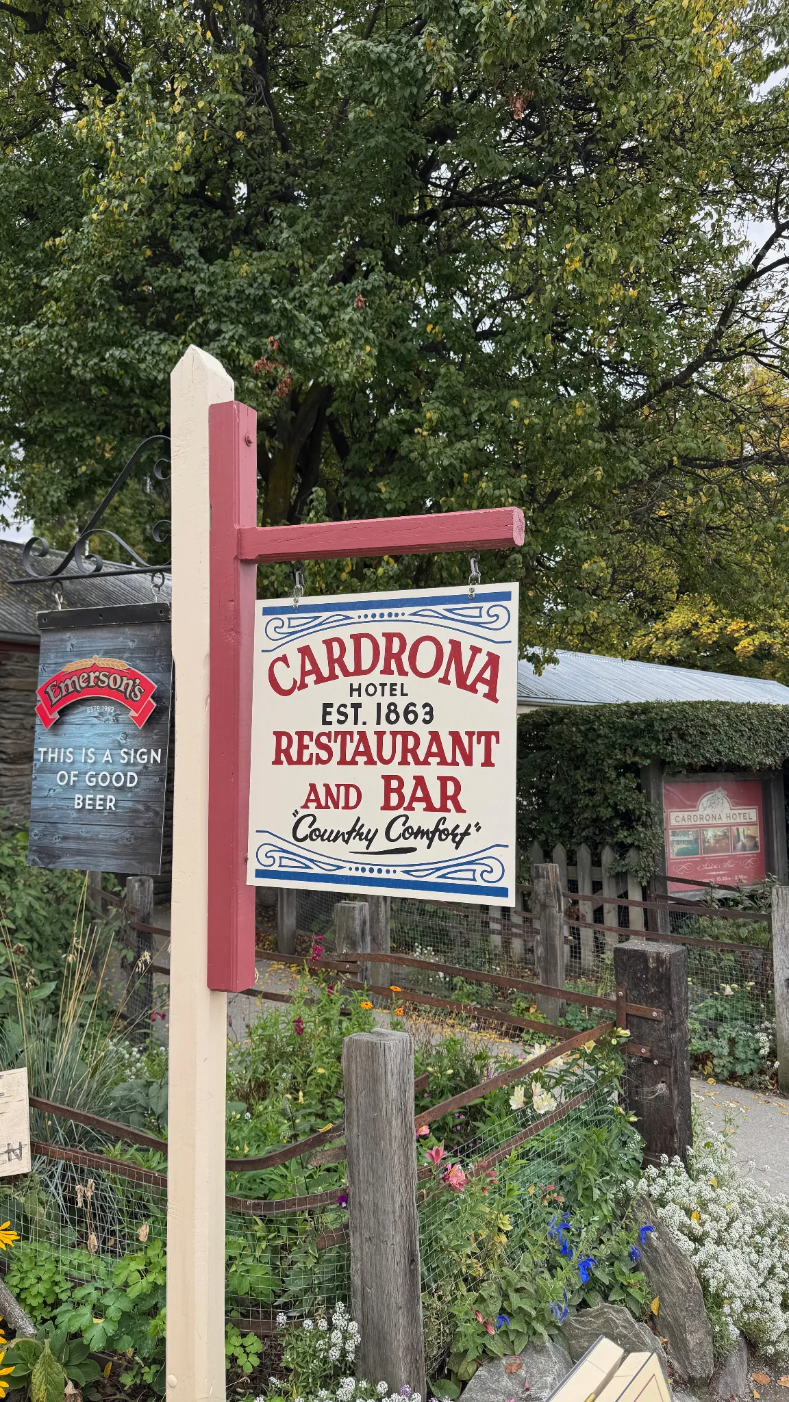 The Cardrona Hotel restaurant and bar, still welcoming visitors since 1863.