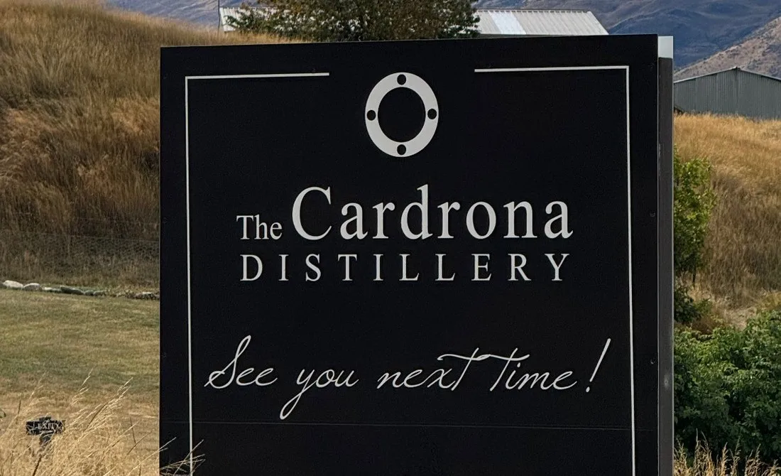 Our distillery stop in Cardrona.