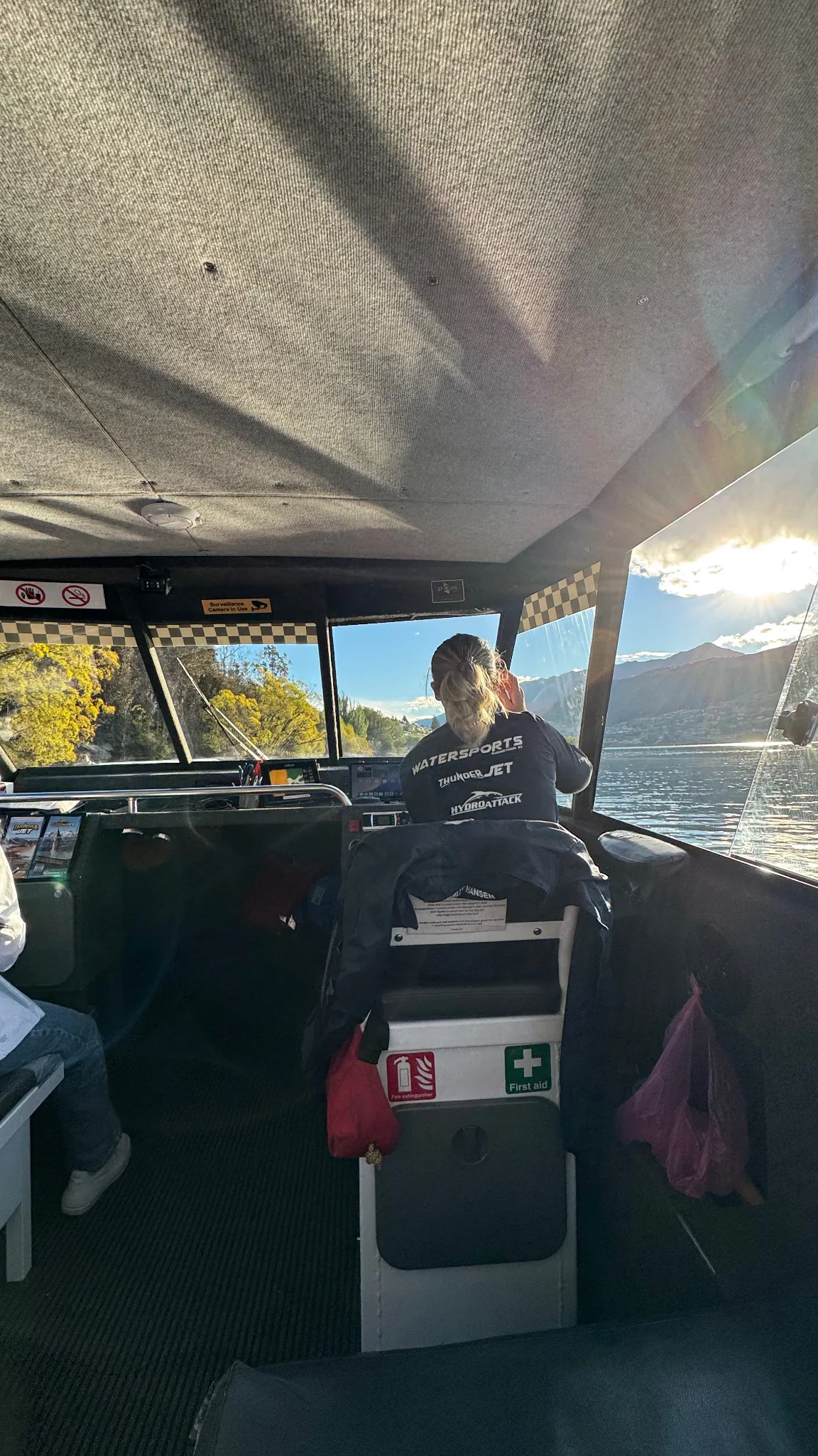 The water taxi from Hilton Queenstown across Lake Wakatipu to town.