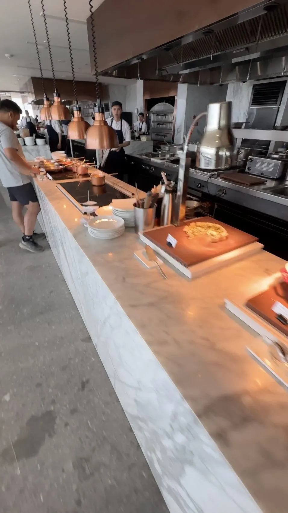 The live cooking and hot-food stations add to the breakfast experience.