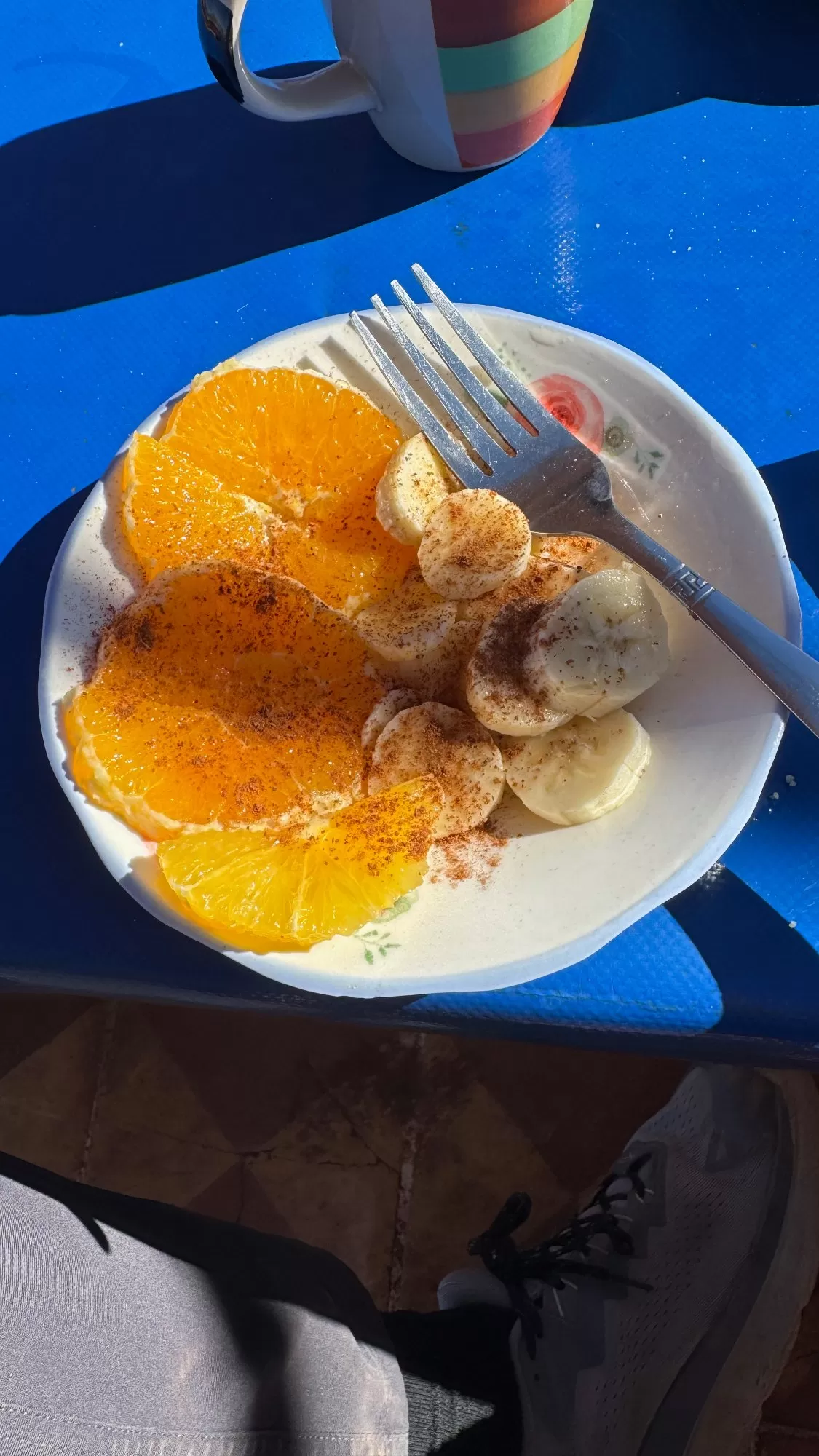 Traditional Orange, Banana and Cinnamon Fruit Salad. Simple but delicious!