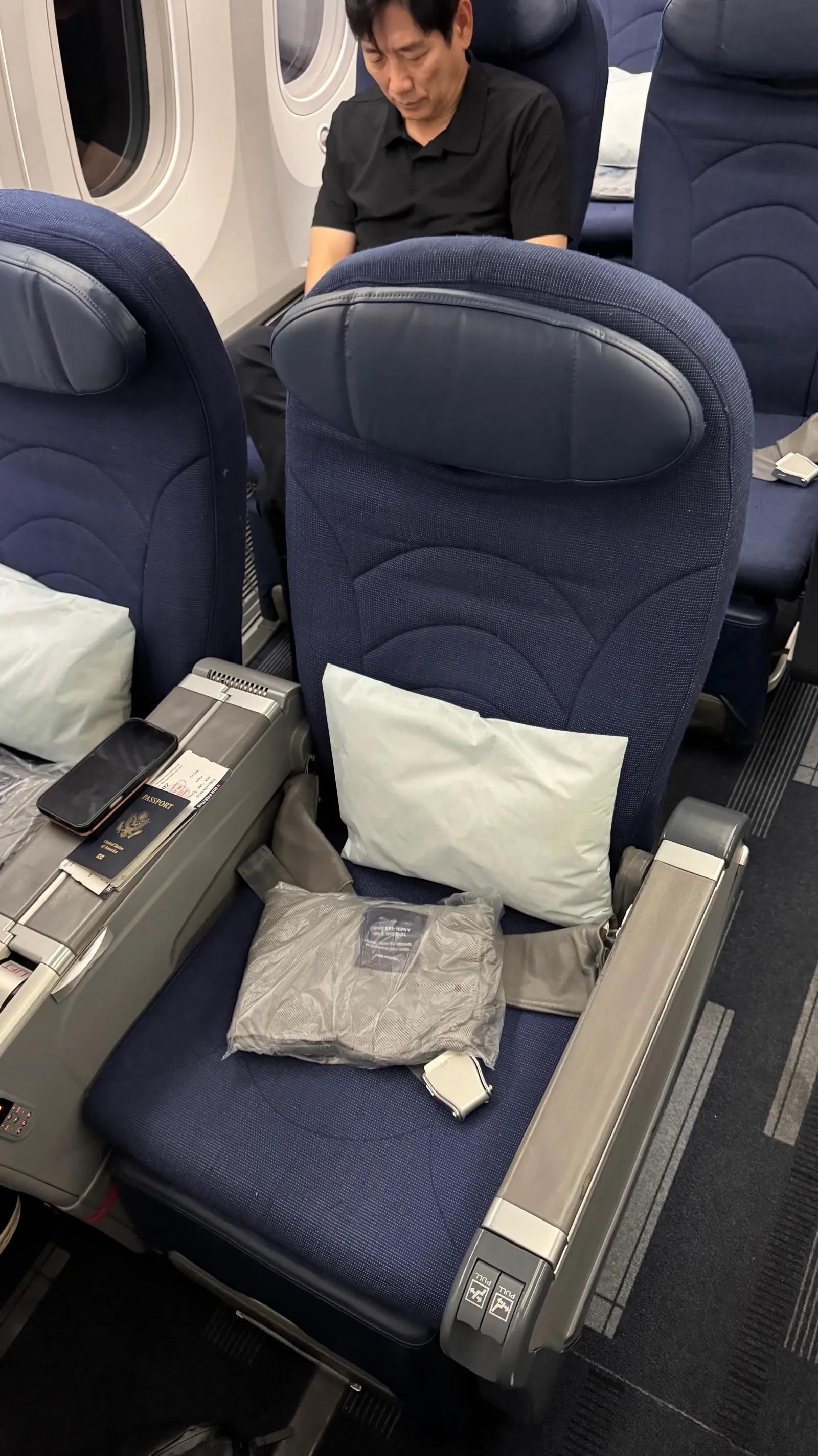 The window-side pair in Wide Premium — a great setup for couples.