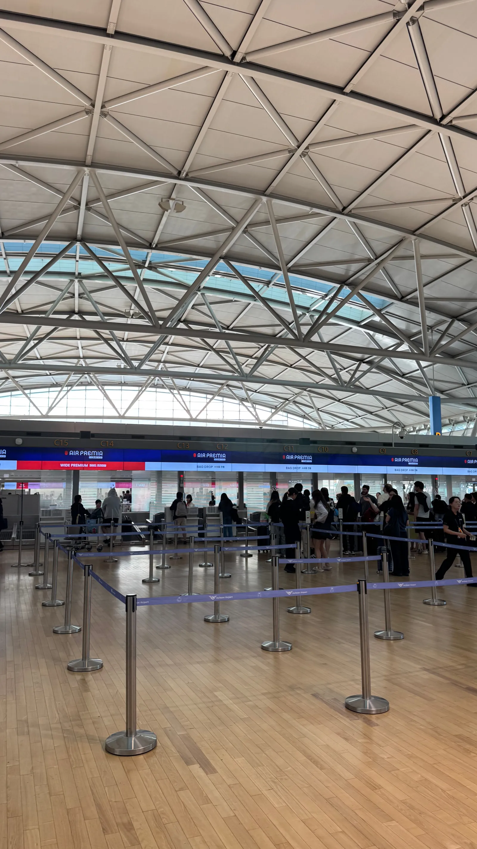 Wide Premium’s dedicated counters at Incheon Airport.